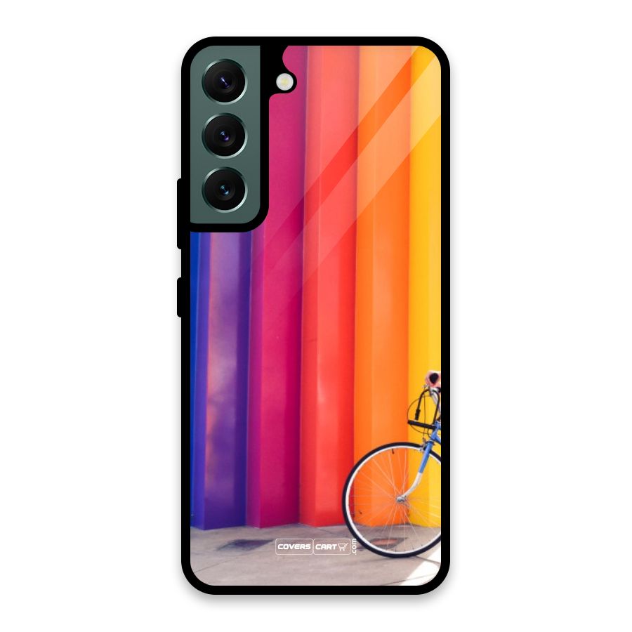 Colorful Walls Glass Back Case for Galaxy S22 5G