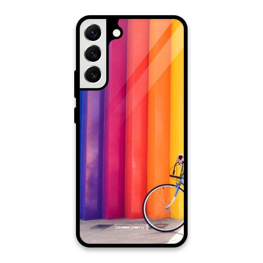 Colorful Walls Glass Back Case for Galaxy S22 Plus 5G