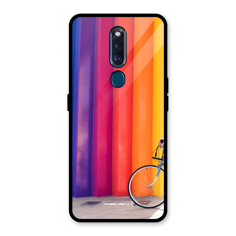 Colorful Walls Glass Back Case for Oppo F11 Pro