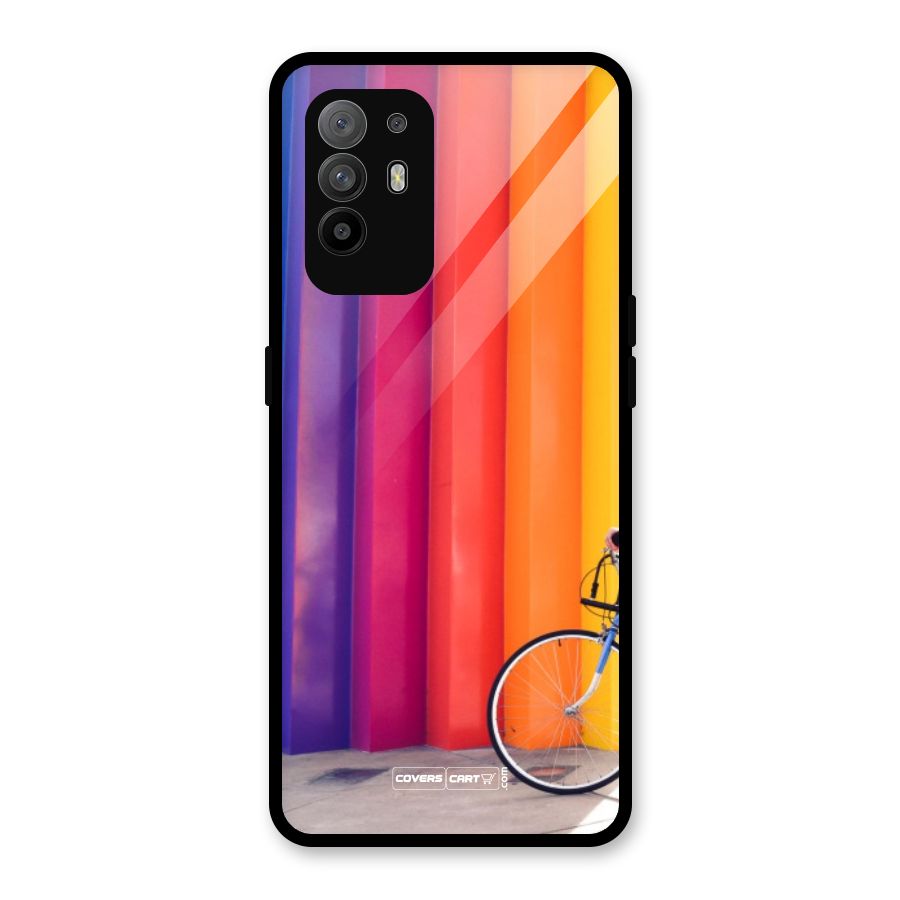 Colorful Walls Glass Back Case for Oppo F19 Pro Plus 5G