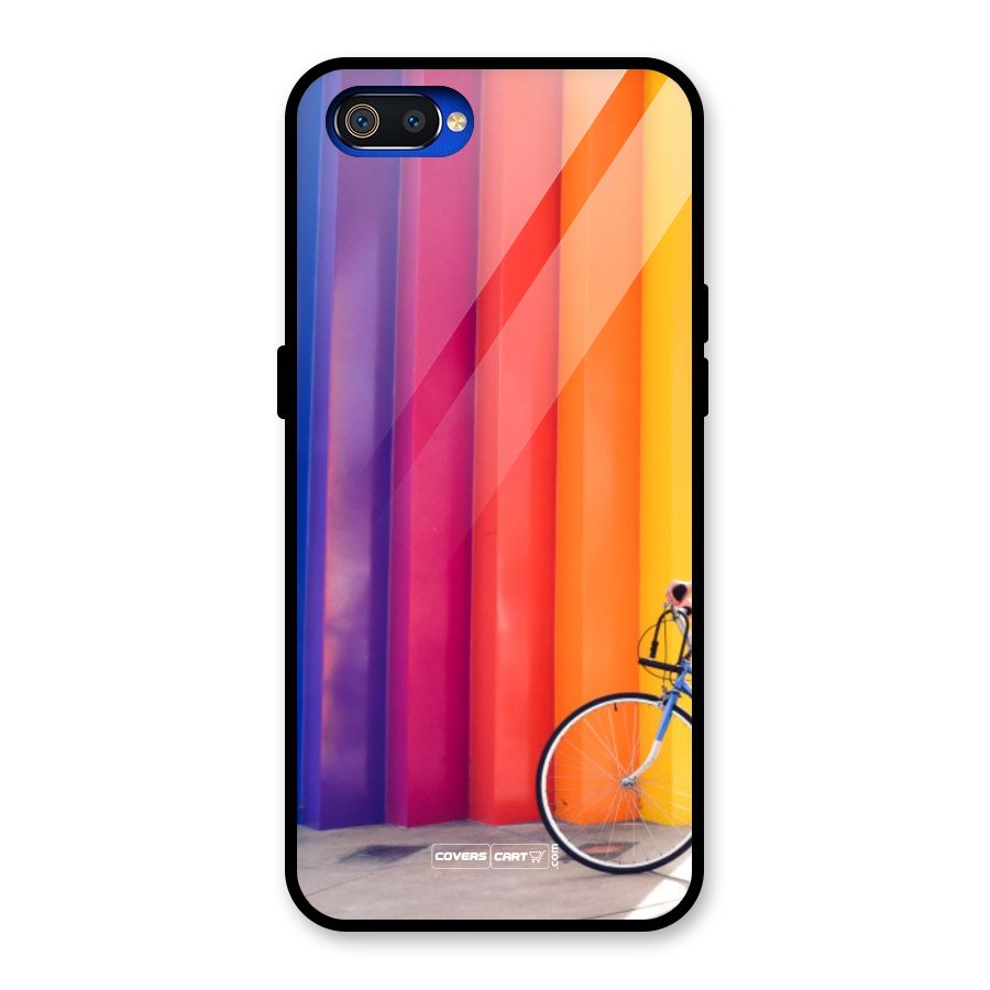 Colorful Walls Glass Back Case for Realme C2