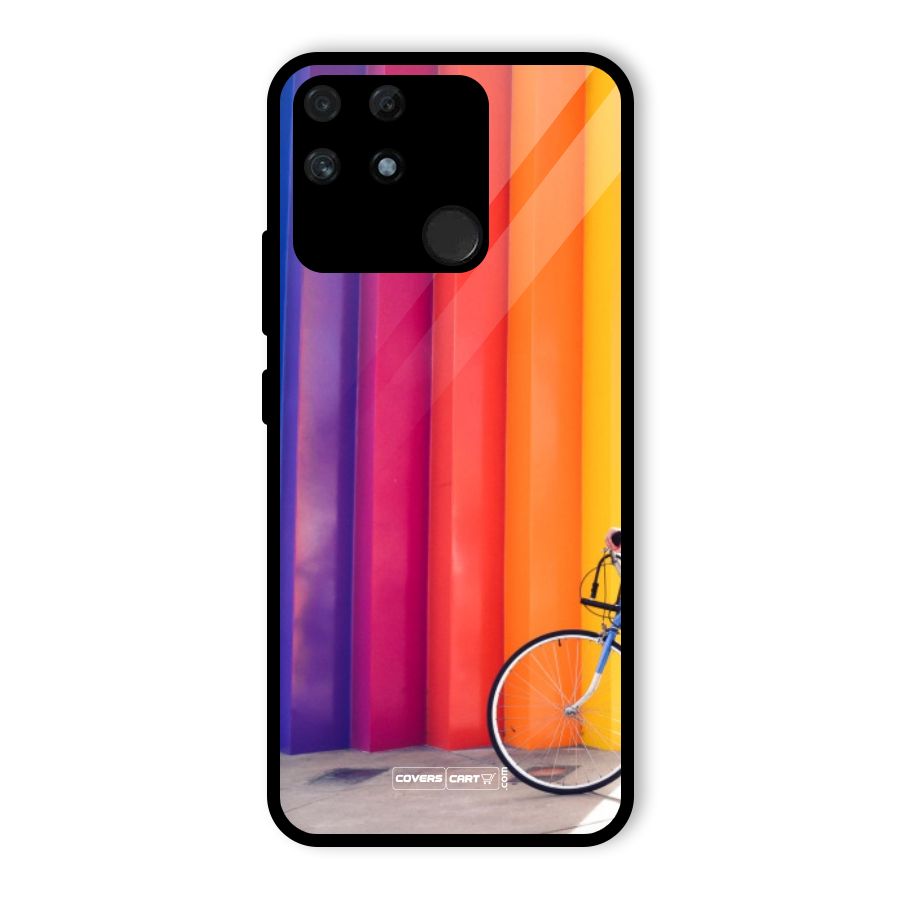 Colorful Walls Glass Back Case for Realme Narzo 50A