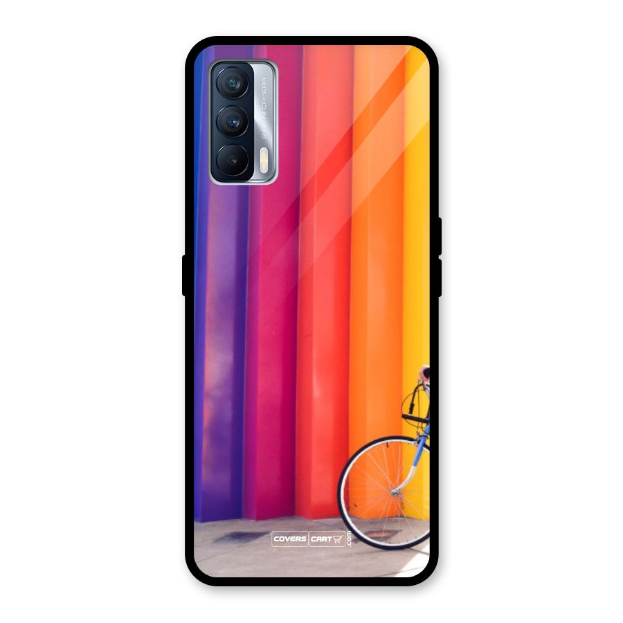 Colorful Walls Glass Back Case for Realme X7