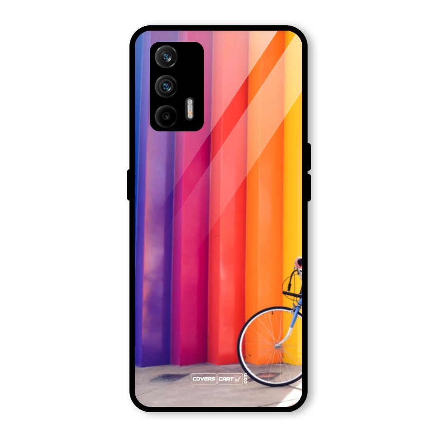 Colorful Walls Glass Back Case for Realme X7 Max