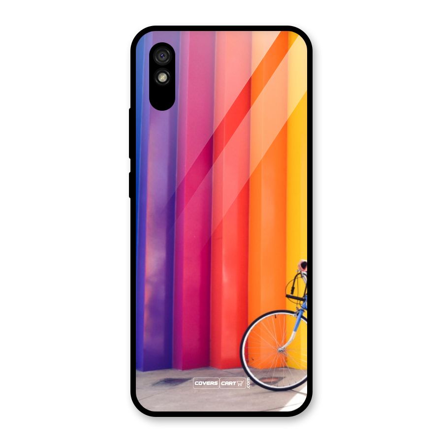 Colorful Walls Glass Back Case for Redmi 9A