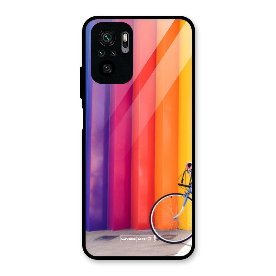 Colorful Walls Glass Back Case for Redmi Note 10S