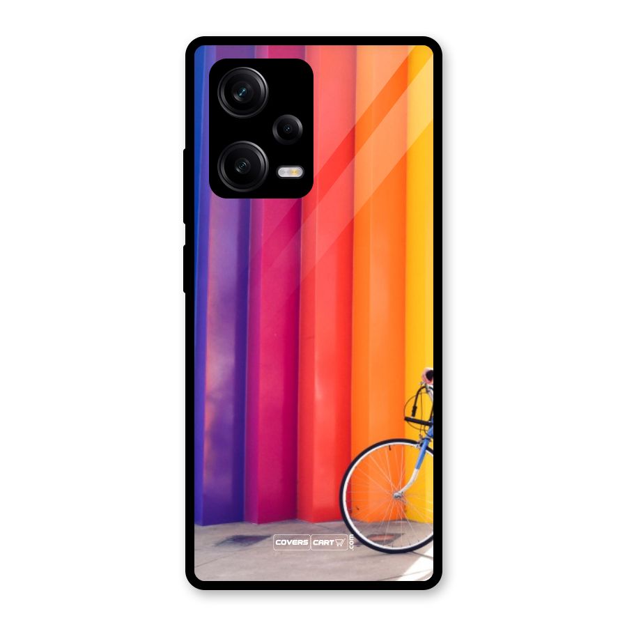 Colorful Walls Glass Back Case for Redmi Note 12 Pro