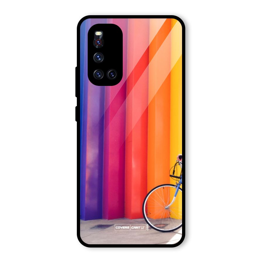 Colorful Walls Glass Back Case for Vivo V19