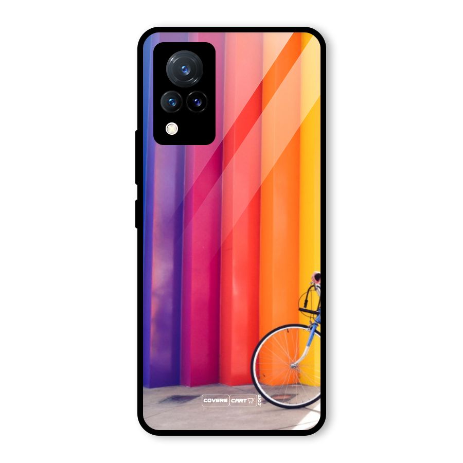 Colorful Walls Glass Back Case for Vivo V21 5G