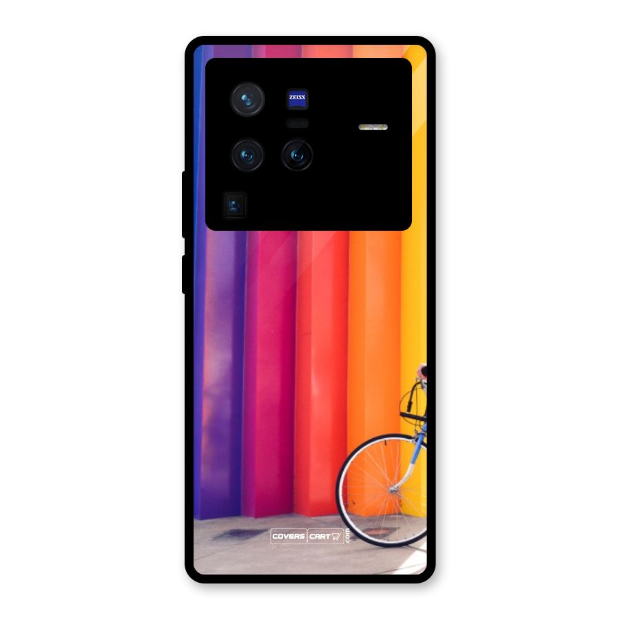 Colorful Walls Glass Back Case for Vivo X80 Pro