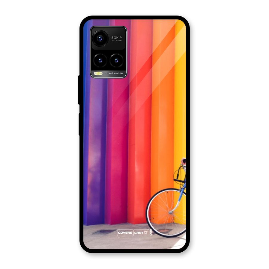 Colorful Walls Glass Back Case for Vivo Y21T