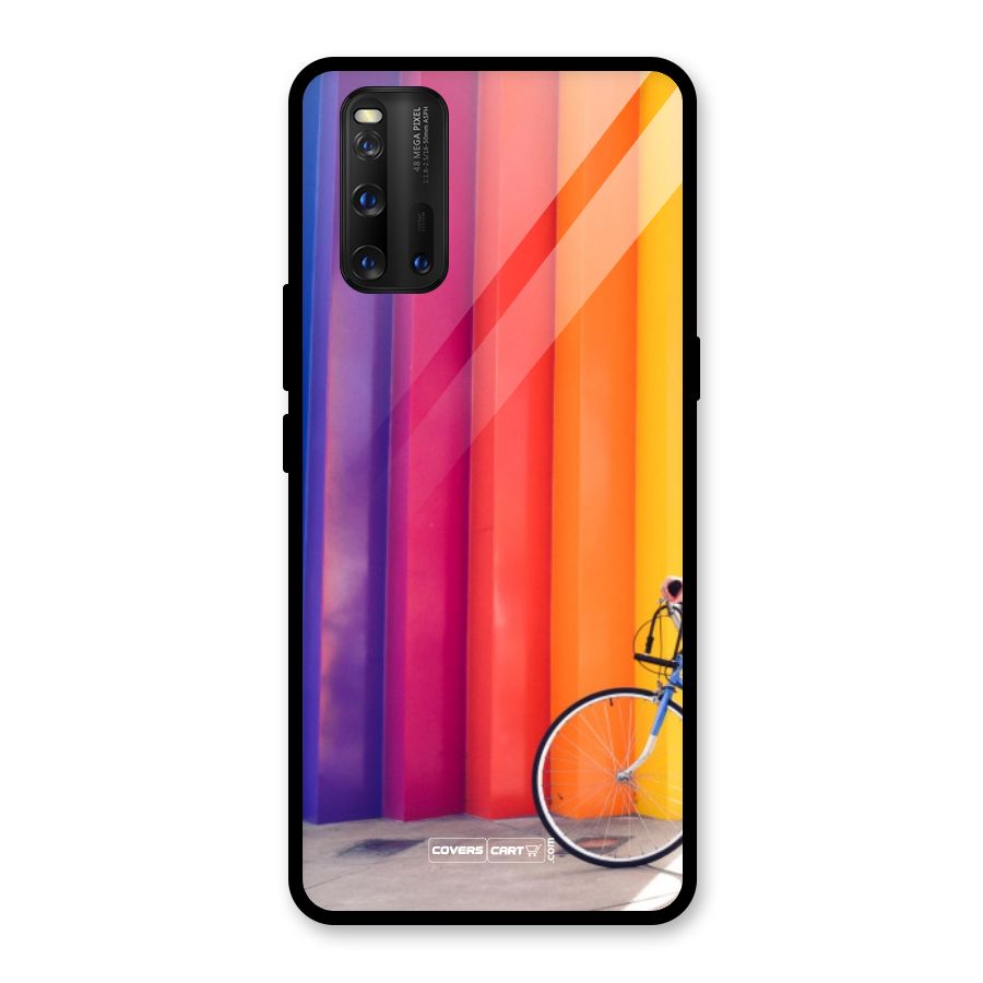 Colorful Walls Glass Back Case for Vivo iQOO 3