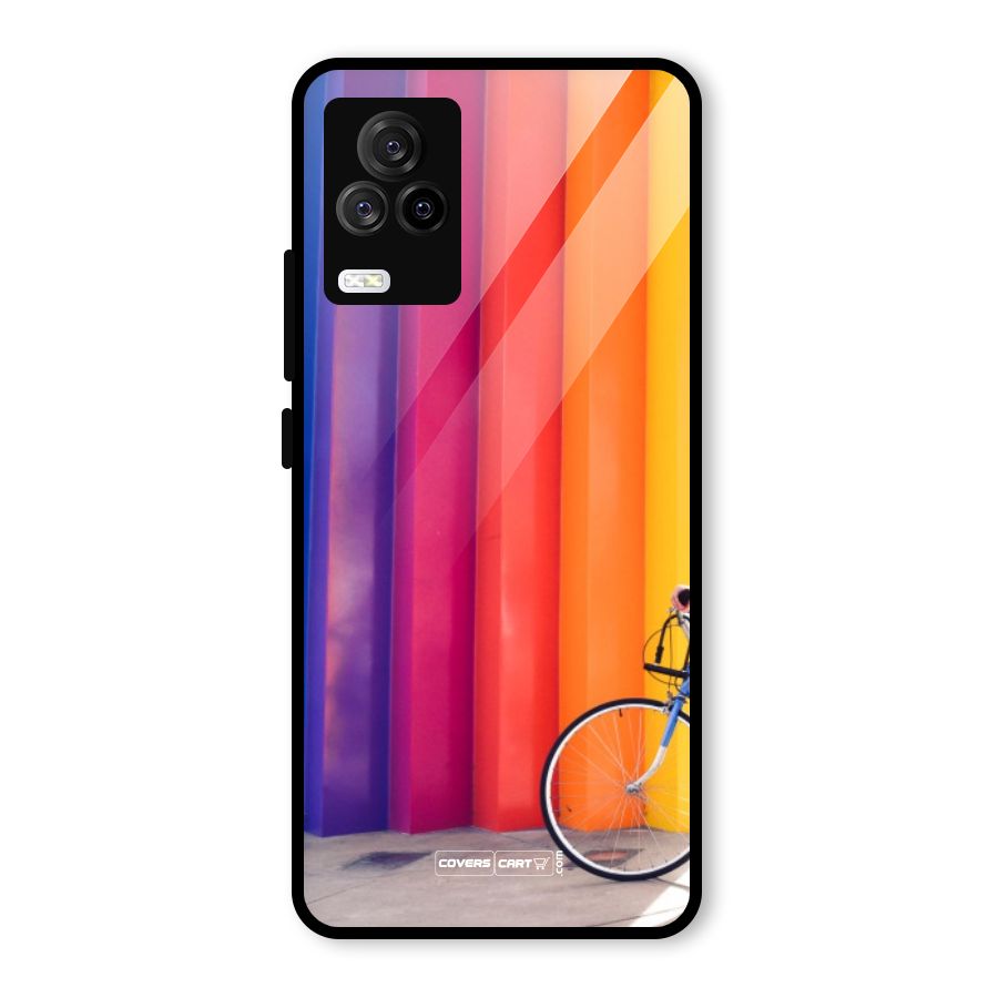 Colorful Walls Glass Back Case for Vivo iQOO 7 Legend 5G
