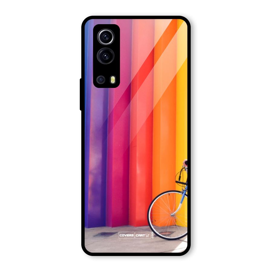 Colorful Walls Glass Back Case for Vivo iQOO Z3