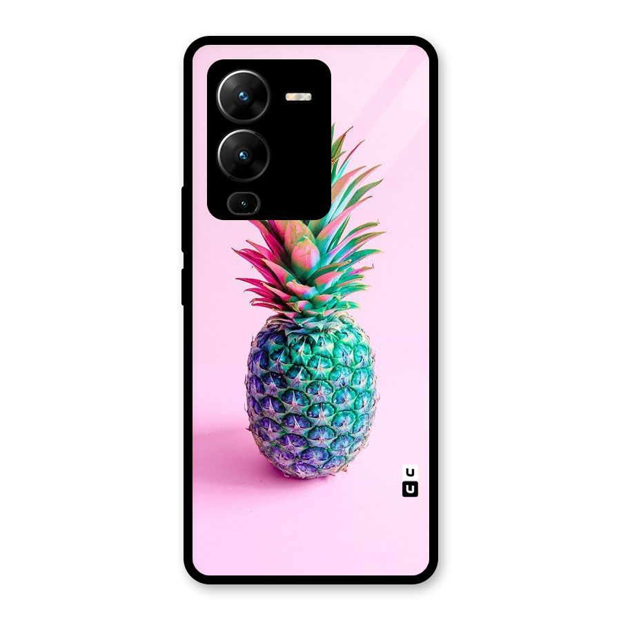 Colorful Watermelon Glass Back Case for Vivo V25 Pro