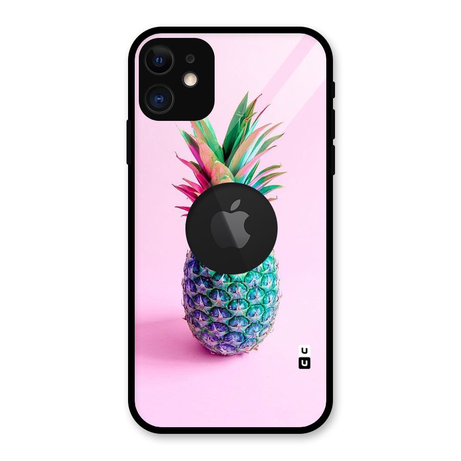 Colorful Watermelon Glass Back Case for iPhone 11 Logo Cut