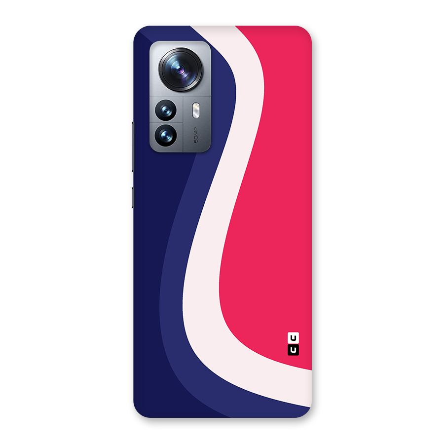 Colorful Wavy Print Back Case for Xiaomi 12 Pro