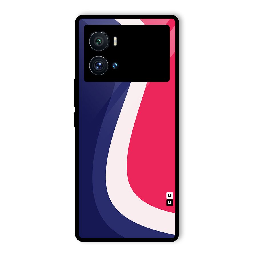 Colorful Wavy Print Glass Back Case for Vivo iQOO 9 Pro