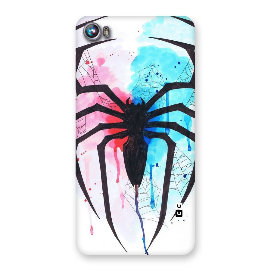 Colorful Web Back Case for Micromax Canvas Fire 4 A107