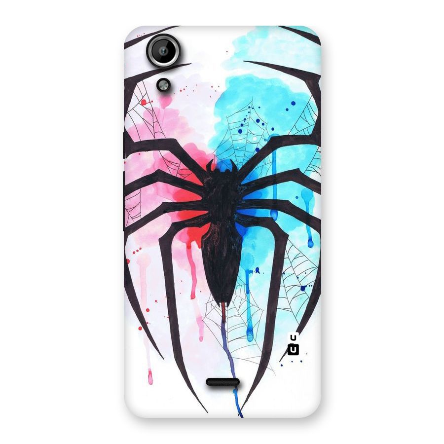 Colorful Web Back Case for Micromax Canvas Selfie Lens Q345