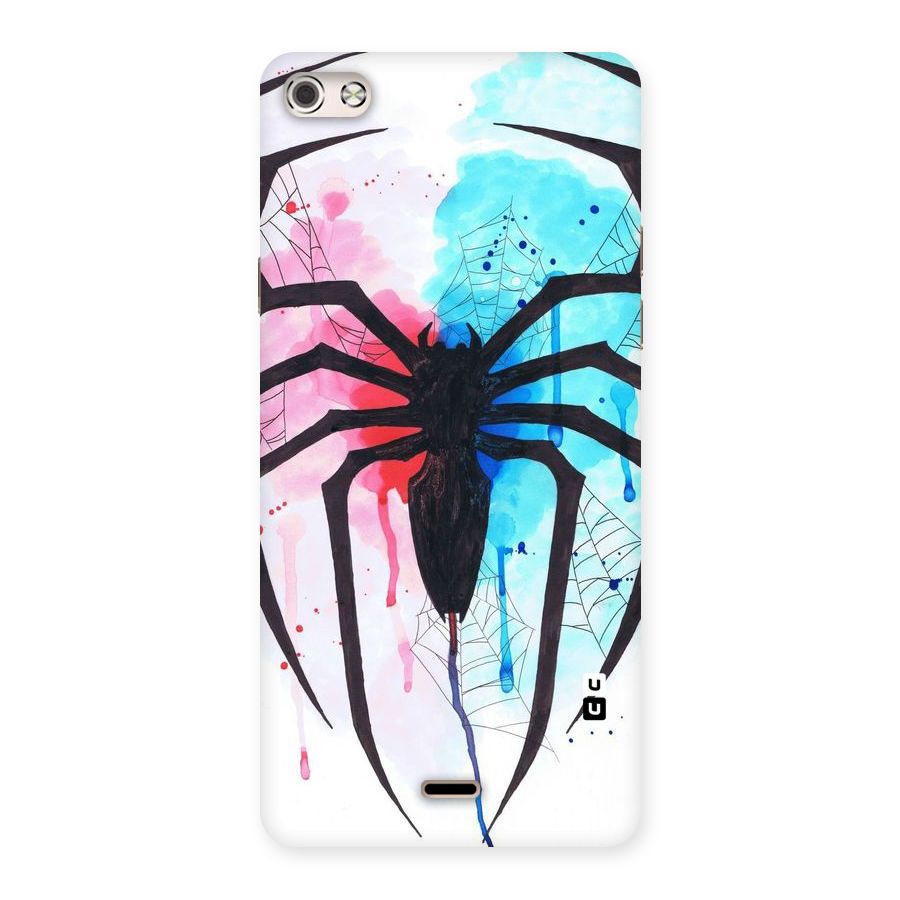 Colorful Web Back Case for Micromax Canvas Silver 5