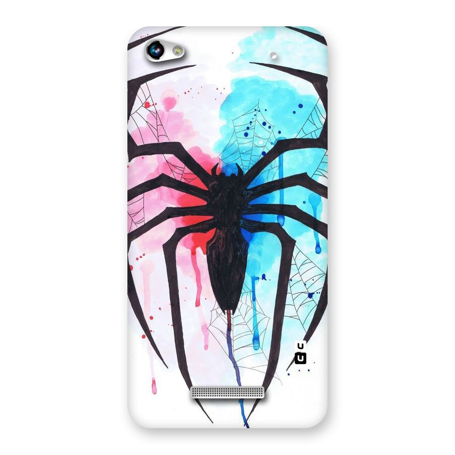 Colorful Web Back Case for Micromax Hue 2