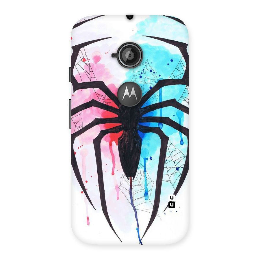 Colorful Web Back Case for Moto E 2nd Gen