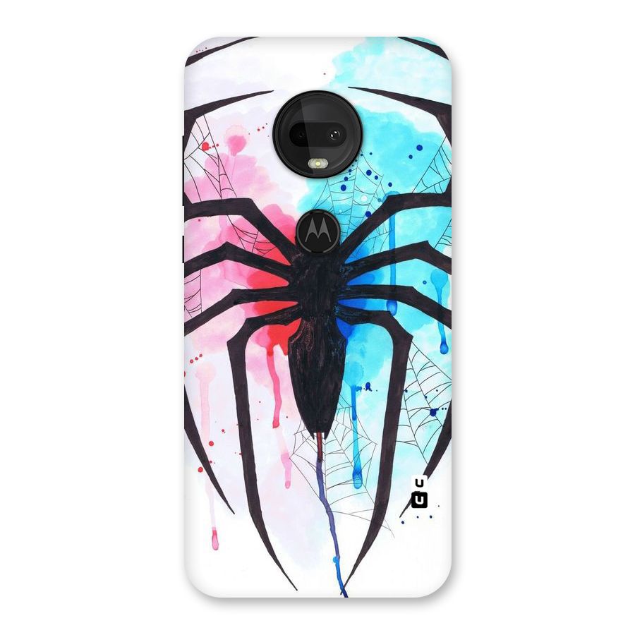 Colorful Web Back Case for Moto G7