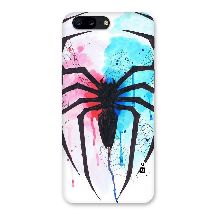 Colorful Web Back Case for OnePlus 5