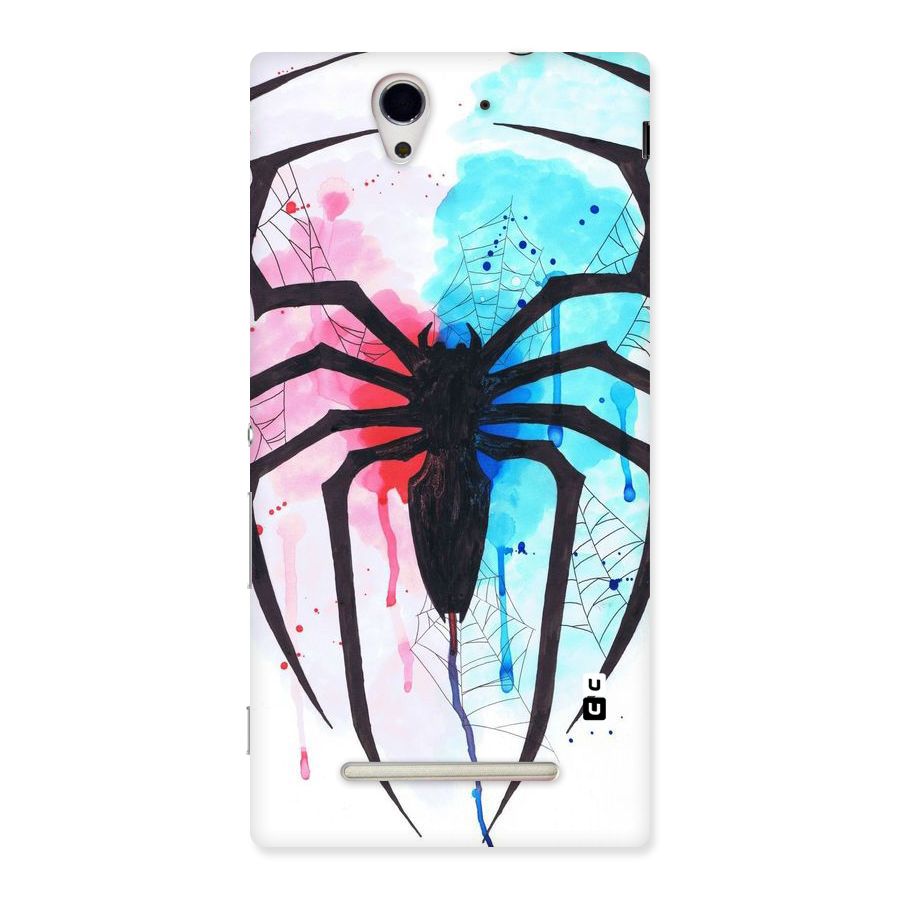 Colorful Web Back Case for Sony Xperia C3