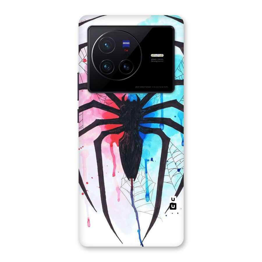 Colorful Web Back Case for Vivo X80