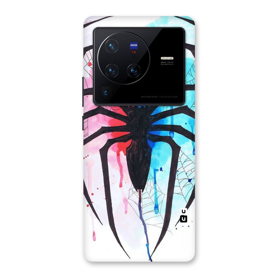 Colorful Web Back Case for Vivo X80 Pro