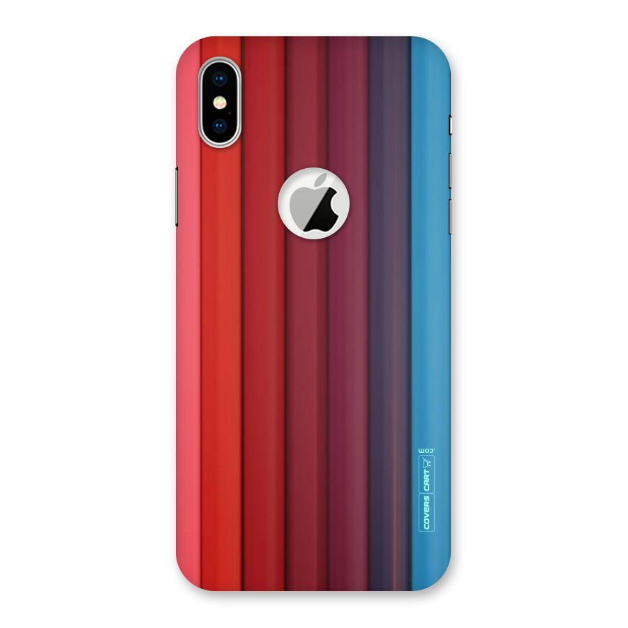 Colour Palette Back Case for iPhone XS Logo Cut