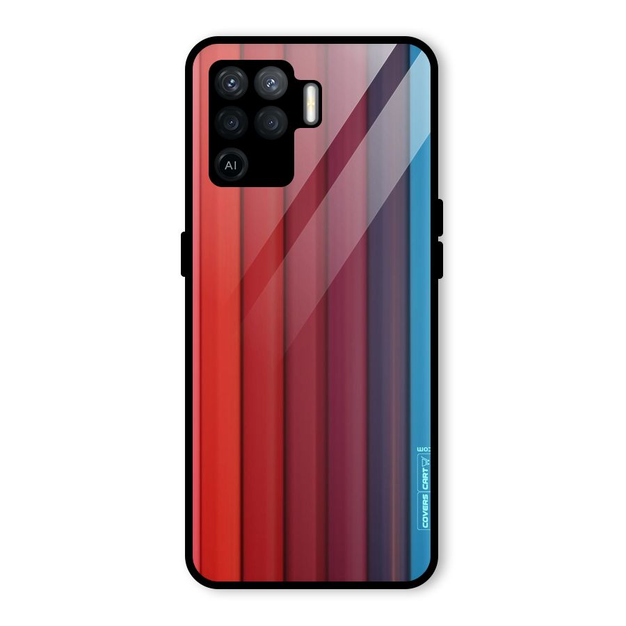 Colour Palette Glass Back Case for Oppo F19 Pro