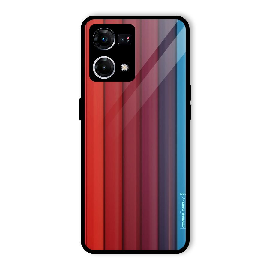 Colour Palette Glass Back Case for Oppo F21 Pro 4G