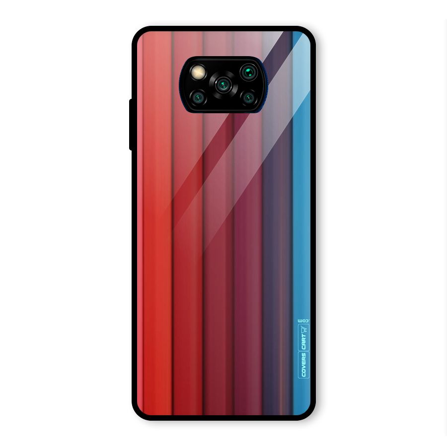Colour Palette Glass Back Case for Poco X3 Pro