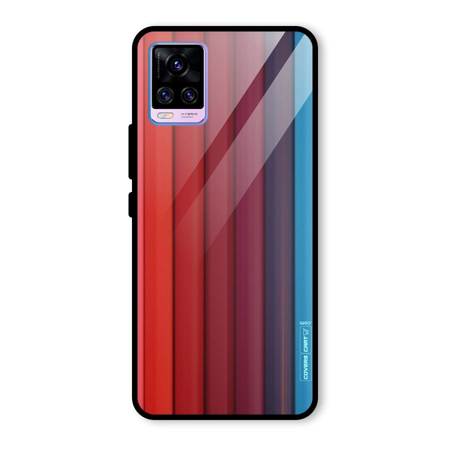 Colour Palette Glass Back Case for Vivo V20 Pro