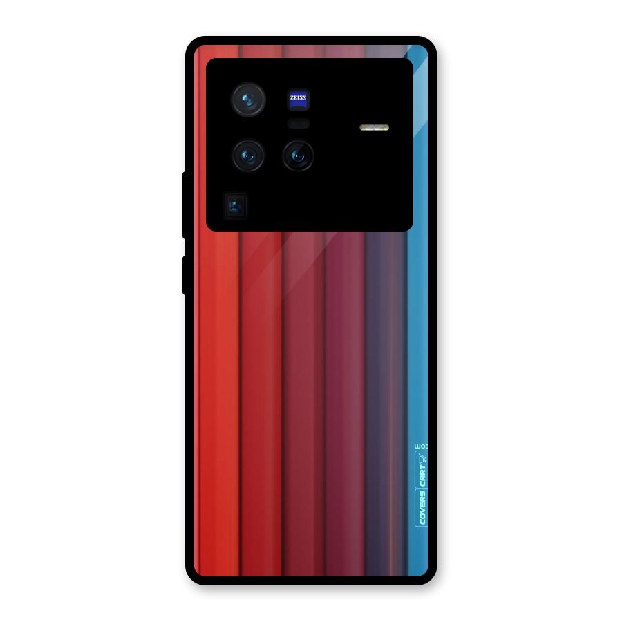 Colour Palette Glass Back Case for Vivo X80 Pro