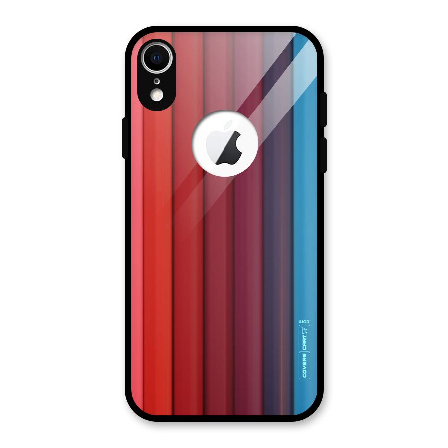 Colour Palette Glass Back Case for iPhone XR Logo Cut