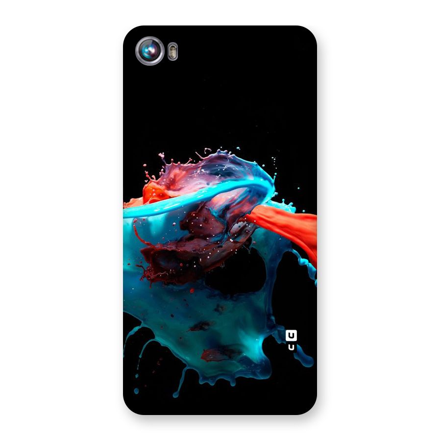 Colour War Back Case for Micromax Canvas Fire 4 A107