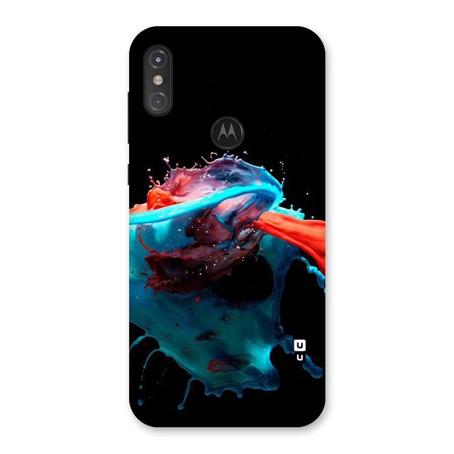 Colour War Back Case for Motorola One Power