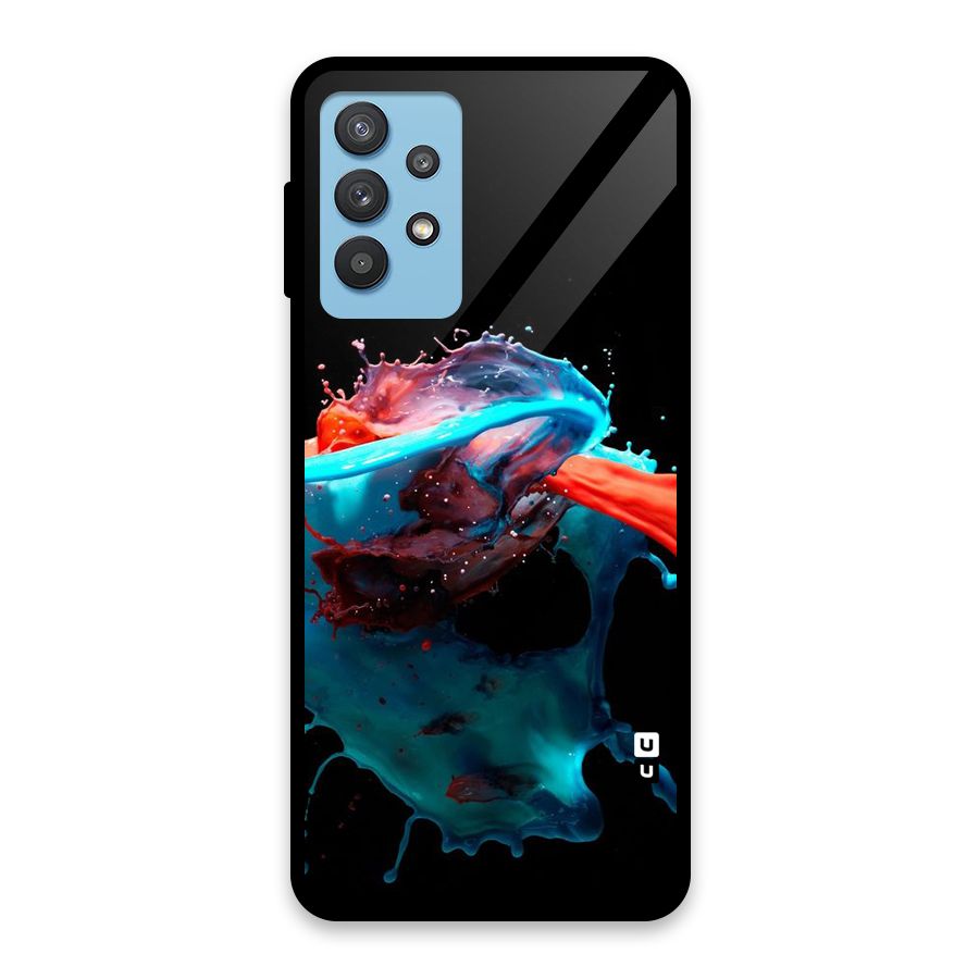 Colour War Glass Back Case for Galaxy M32 5G
