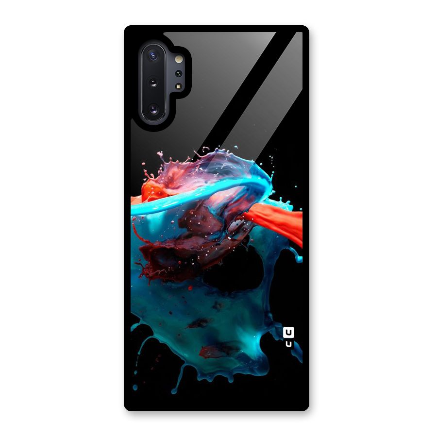 Colour War Glass Back Case for Galaxy Note 10 Plus
