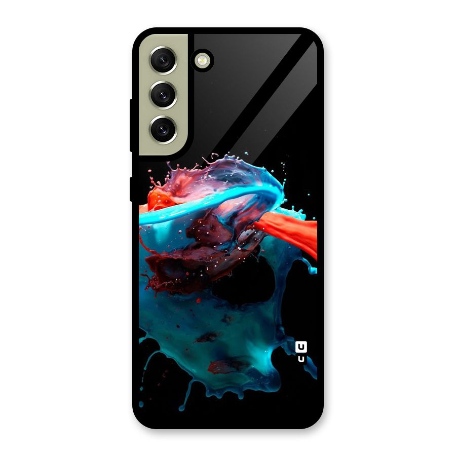 Colour War Glass Back Case for Galaxy S21 FE 5G