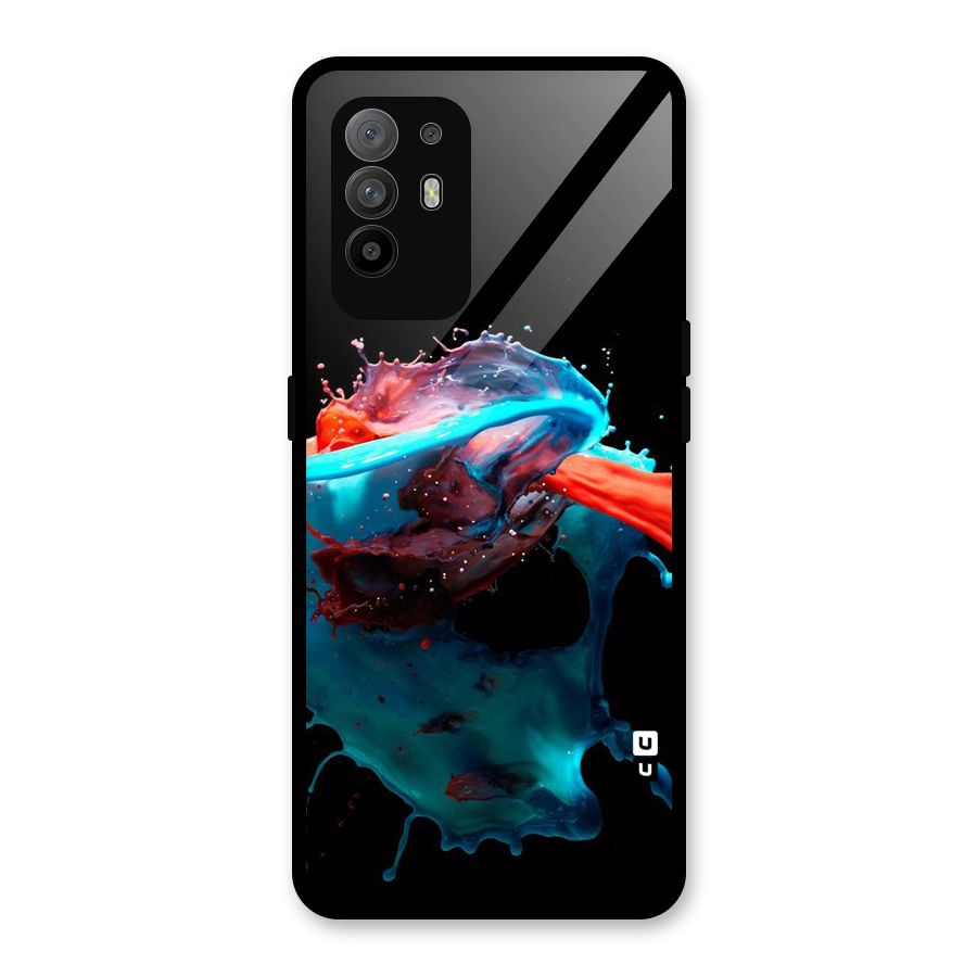 Colour War Glass Back Case for Oppo F19 Pro Plus 5G