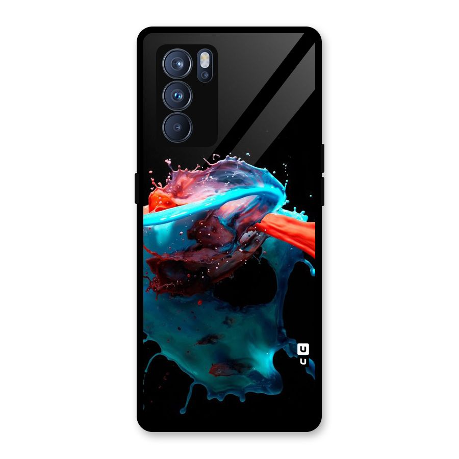 Colour War Glass Back Case for Oppo Reno6 Pro 5G