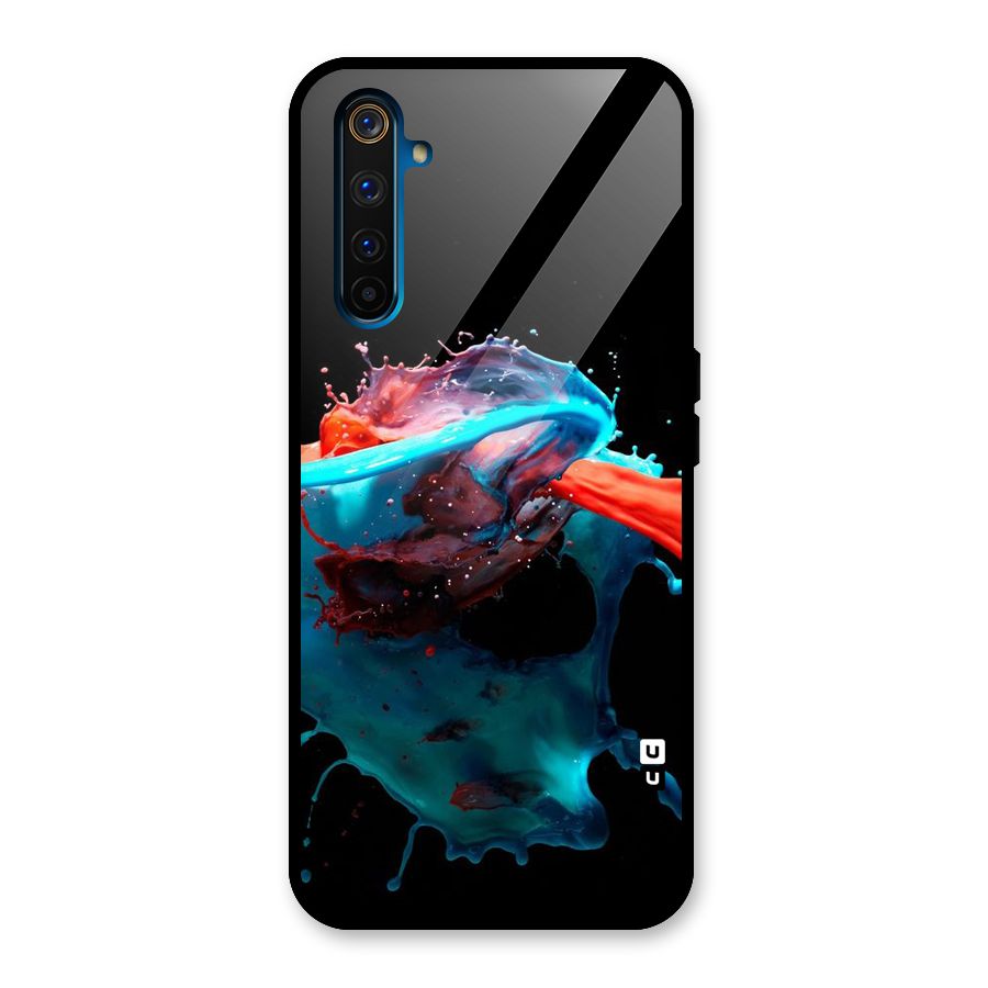 Colour War Glass Back Case for Realme 6 Pro