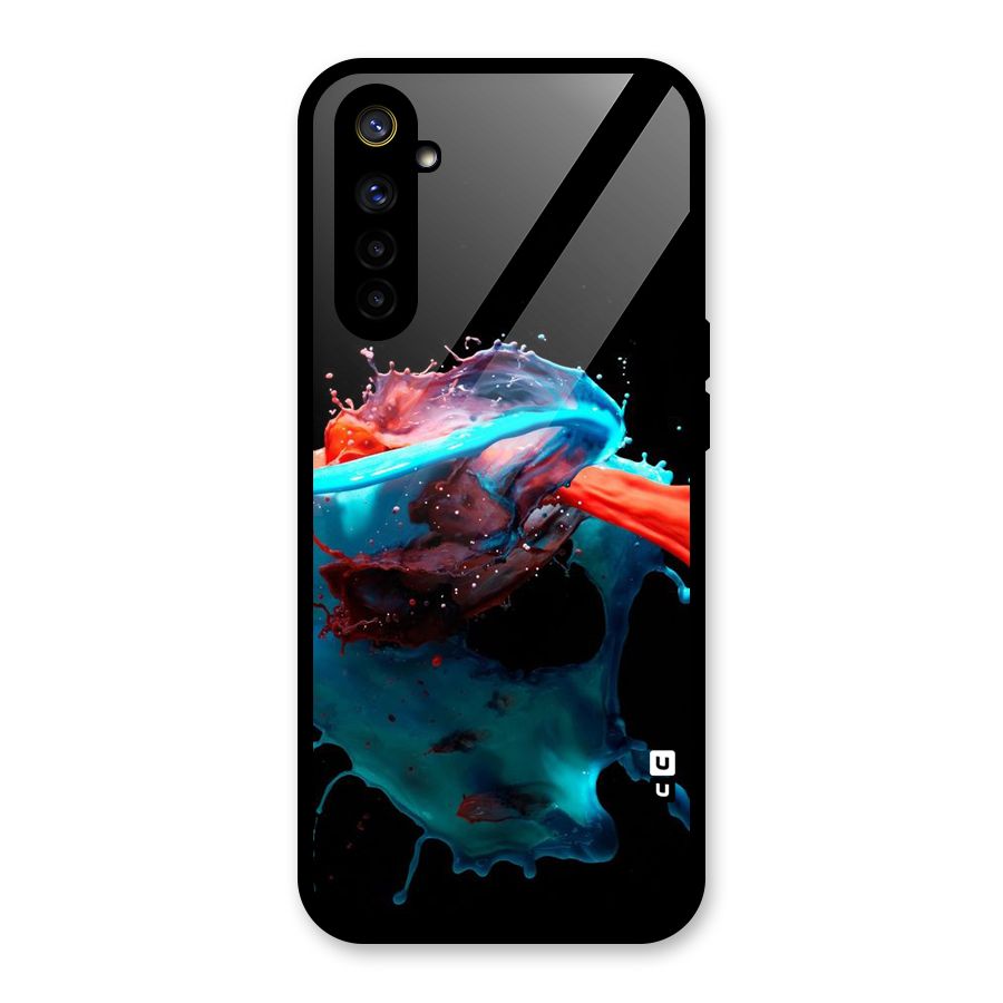 Colour War Glass Back Case for Realme 6i