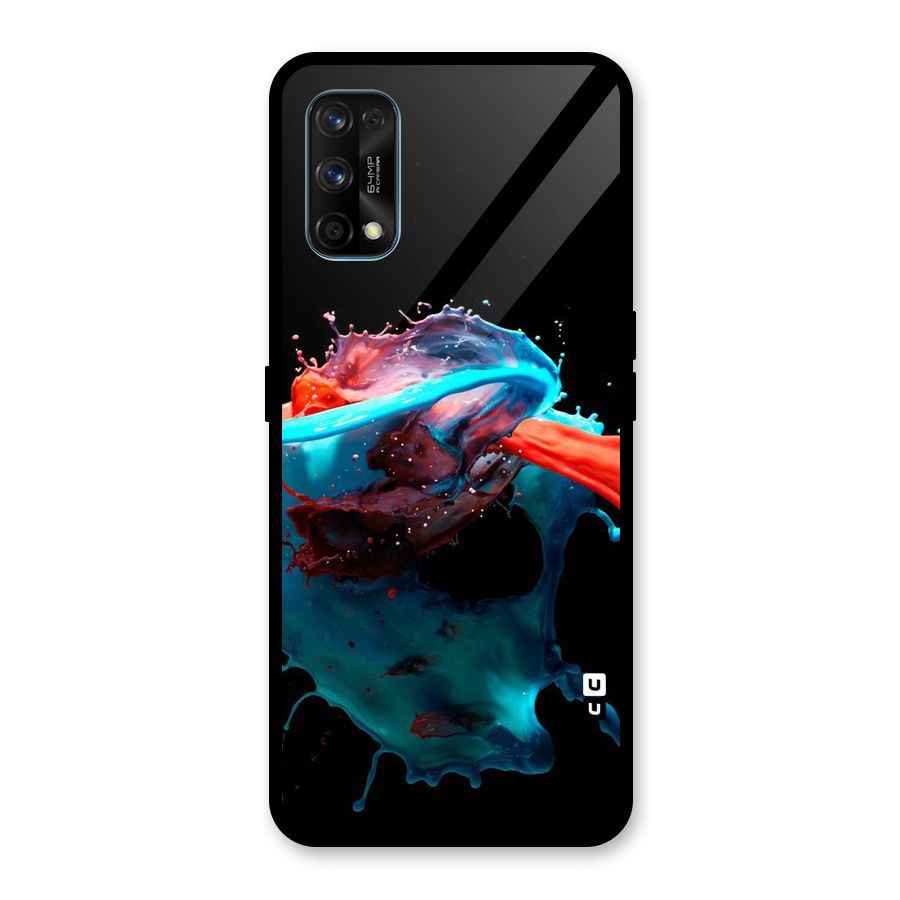 Colour War Glass Back Case for Realme 7 Pro