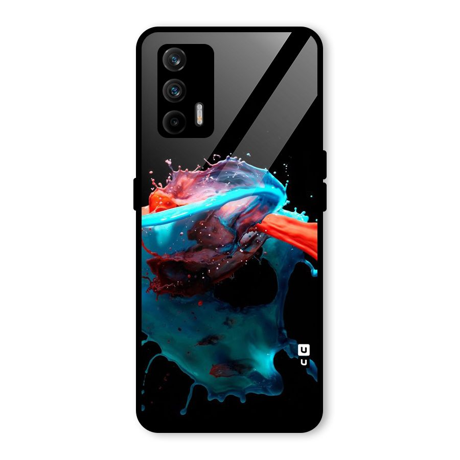 Colour War Glass Back Case for Realme GT 5G